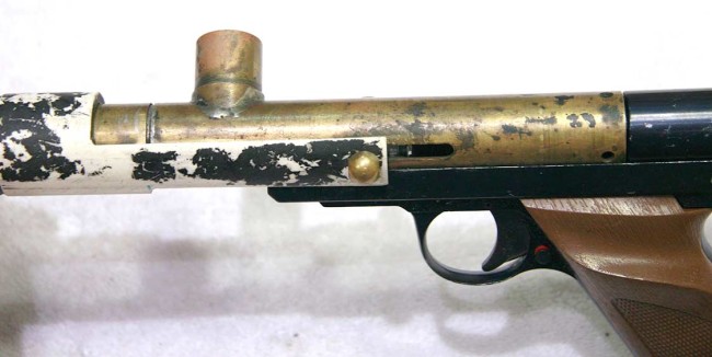Left side view of Bore Drop Brass Nelson.