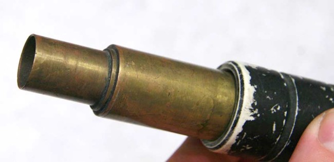 Stepped end of barrel kit on Bore drop Tag.