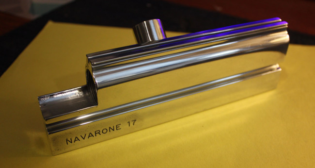 Left side of Navarone 17 post polish.