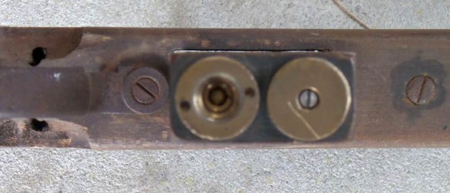 Fill and Bleed port on the 1200 Rifle. Fill cap open.