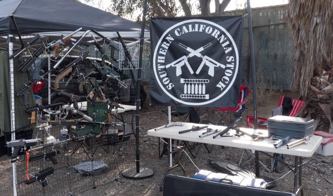 Side view of the display with the So Cal Stock Class Banner