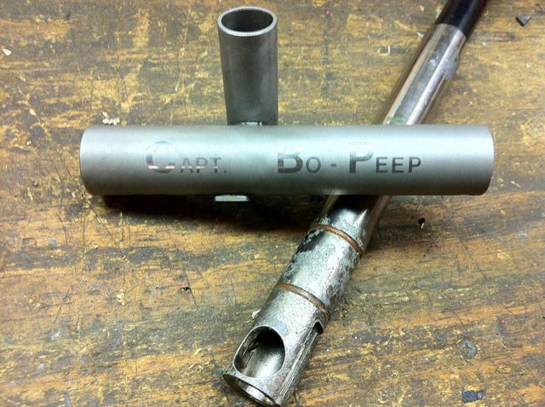 SP AA Barrel removed from Jim Anderson’s Bo Peep Automag