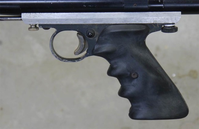 Side view of the Crosman frame on the early phantom.