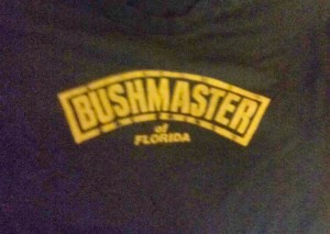 Front of Florida Bushmaster T Shirt.