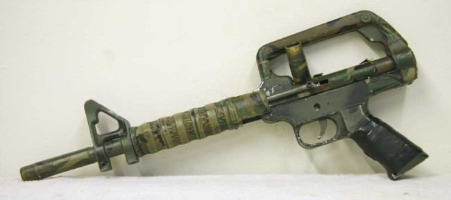 Grant Fraser's PSI Commando / M-16 Stinger. Left.