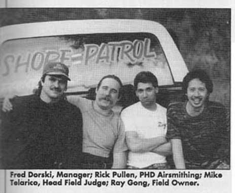 Shore Patrol at Top Gun paintball c. 1993.