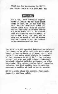 Page 1 of the BE-90 manual.