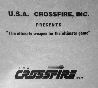 Investor packet on the U.S.A. Crossfire, Inc. Equalizer. Likely C. 1987?
