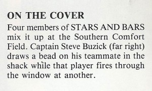 This caption explains the September 1987 Front Line cover.