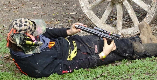 Looking down the barrel.