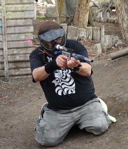 Zack, taking some shots with his trusty Carter Comp.