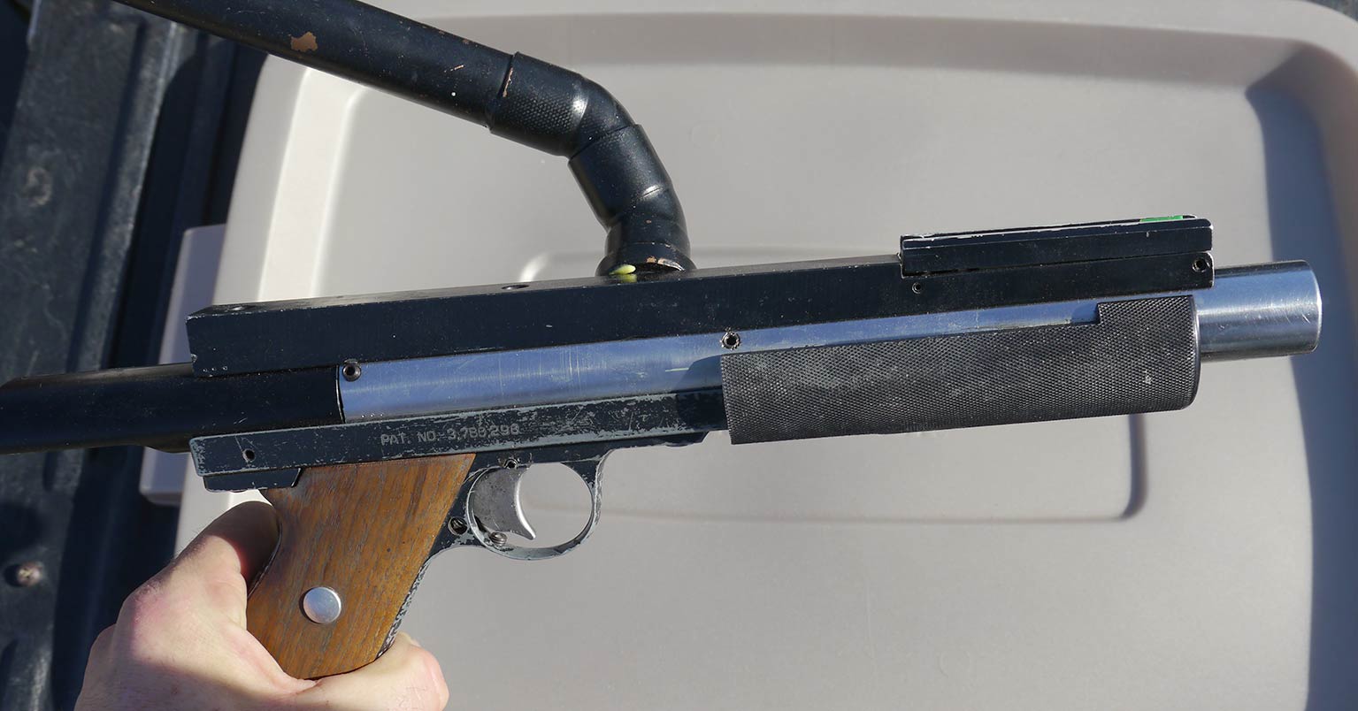 Jack Wada's Stan Russell Rail Gun. Close up right side.