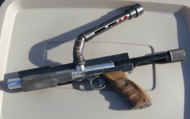 Direct feed hard chromed steel body with brass stick feed,