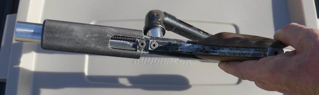 Jack Wada's Stan Russell Rail Gun. Underside undercocker view.