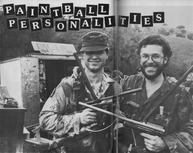 Joe and Mike in the premiere issue of APG, Fall 1987.