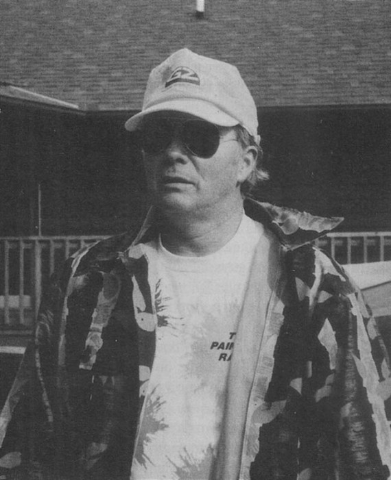 Bob Gurnsey, Paintball's creator, as pictured in Randy Kamiya's September 1992 APG interview article. Photo likely by Randy Kamiya.