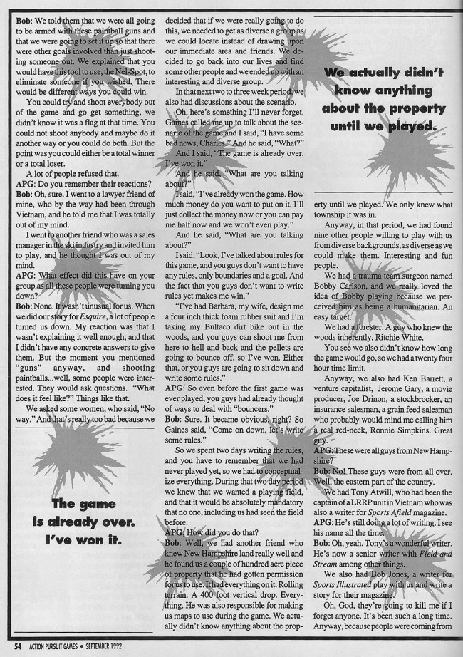 Randy Kamiya's APG Interview with Bob Gurnsey. Page 3 of 4.