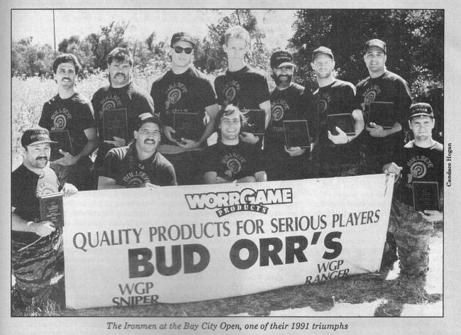 Ironmen team photo scanned from the February 1992 issue of Paintcheck.