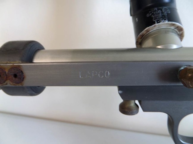 The extra light "LAPCO" engraving on the pump arm.
