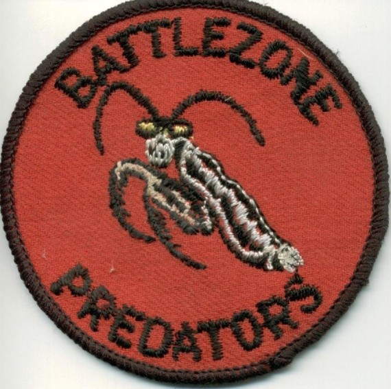 Summer 1989 Battlezone Predator patch.  Scan courtesy Rick "RJ" Taylor.