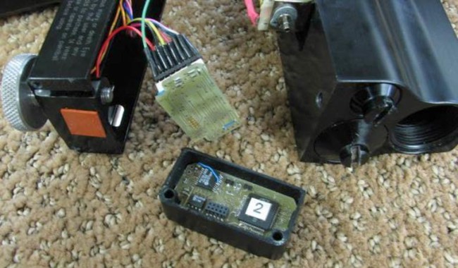 LCD enclosure removed from back of Cyber 9K Production model.