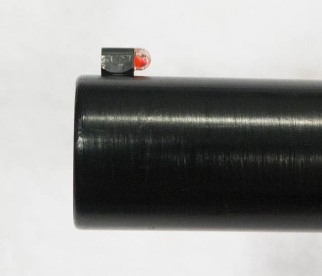 Front sight bead on early 1988 Carter Comp Gun.