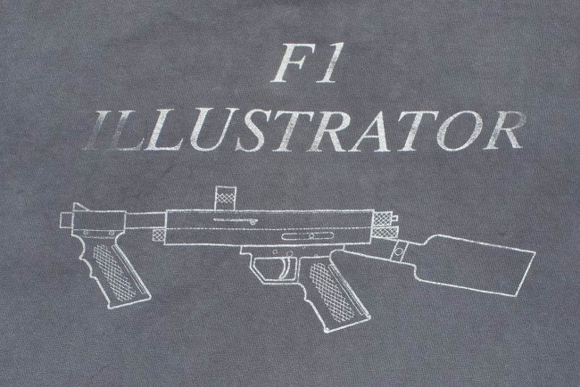 Back side close up Direct Connect F1 Illustrator Shirt.