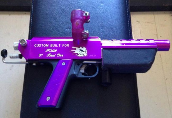 Keith Roll's custom engraved Minicocker.