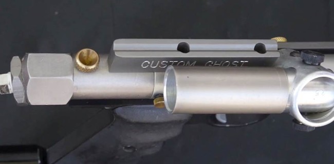 "Custom Ghost" engraved on sight rail.