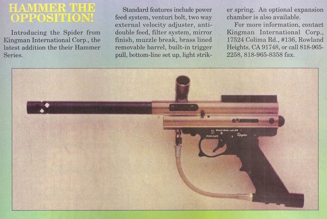 February 1995 scan from PSI showing the 1st gen Kingman Spyder.