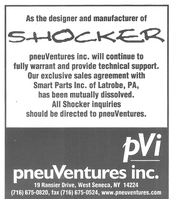 Top half of PVI's ad column on the last page of the 1997 World Cup Program.