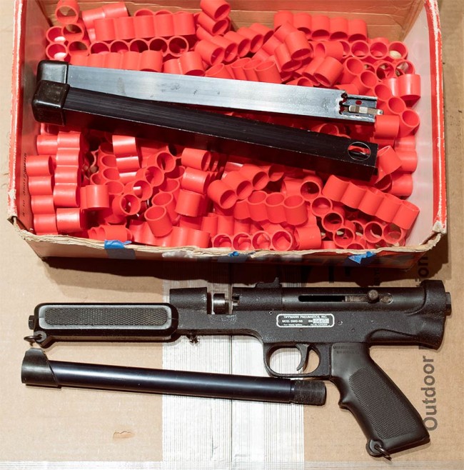 SMG 68 serial 667 with clips and magazines.