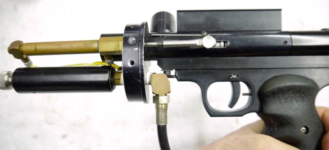 Right side view of the Lapco AutoSpirit's Pneumatic Block.