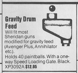 May 1988 APG ad for Gravity Drum Feed before Ammo Box 1 was released.