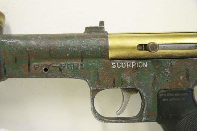 Close up of left side of the Pursuit Supplies International Scorpion.