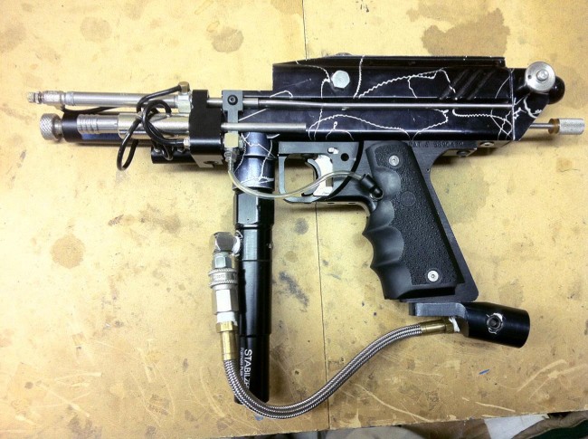 A Boston Paintball Reflex kit assembled on a Boston Paintball Express body.
