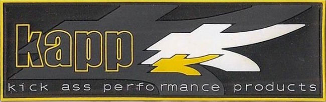 Kapp plastic badge patch.  Find these on baccipaintball