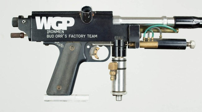 Zoom in on right side of WGP Decal and serial of #6212 Autococker.