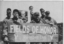 Gilbert Martinez and his Mafia crew, posing after a win at Fields of Honor.