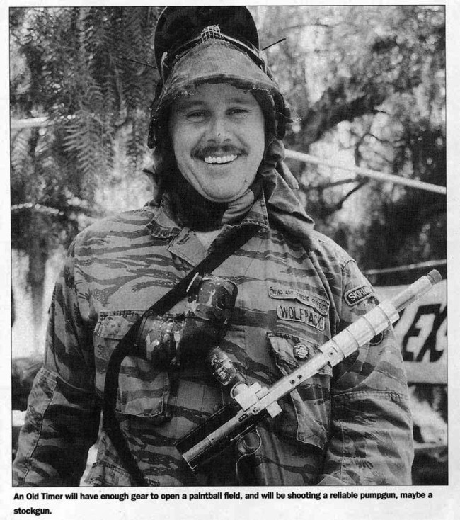 John Barber, of Who are Those Guys and that Gal? Mercenary Service. Scanned from the May 1996 issue of Action Pursuit Games.