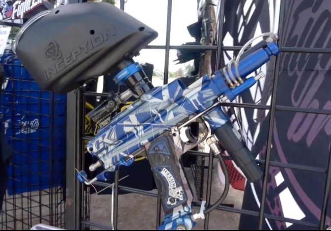 Chris' Contract Killer engraved System X Autococker with Inception Designs Pico Loader.