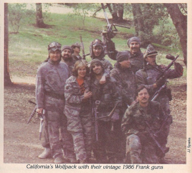 California Wolf Pack with their 1986 Frank Postle "Frank Guns."