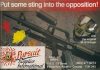 March 1990 scan from Paintball Sports International showing the M-16 Stinger and the PVC / ABS silencer.