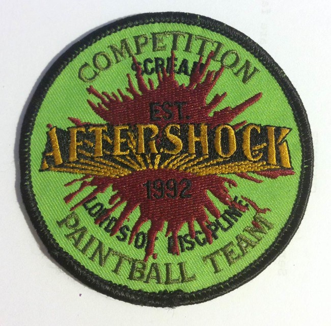 Aftershock patch from early to the mid 1990s.