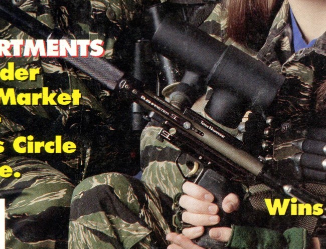 1990 Navarone Line SI Bushmaster on the cover of the January 1991 Action Pursuit Games.