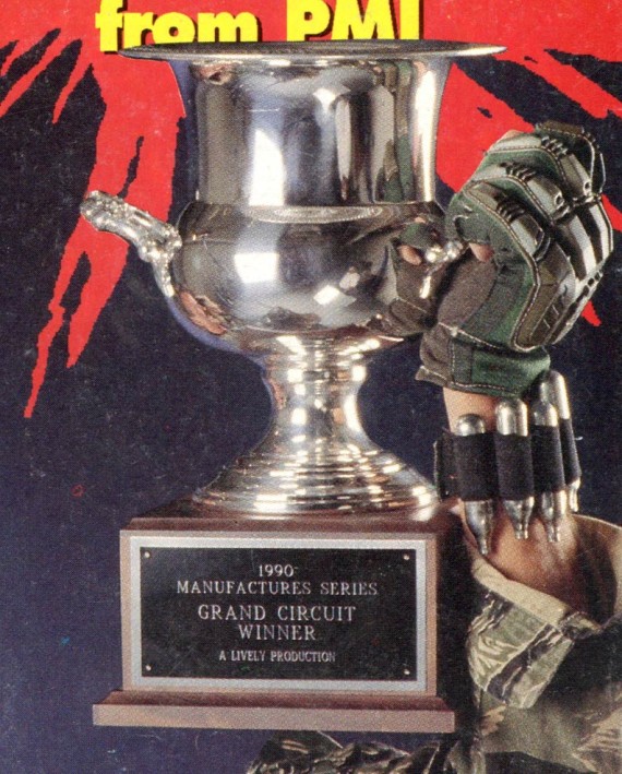 Manufacturer Series Circuit Winner Trophy on the cover of the January 1991 APG.
