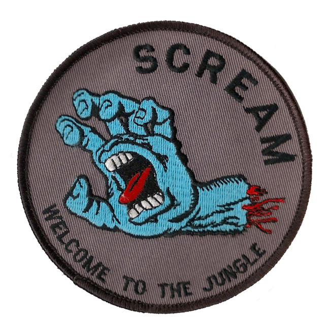Scream patch, c. 1989-91, from the collection of Michael Karman.