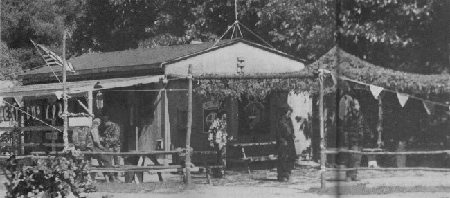 The Barn and break area at Doc James Outdoor Games. Scanned from the February 1988 issue of Action Pursuit Games.