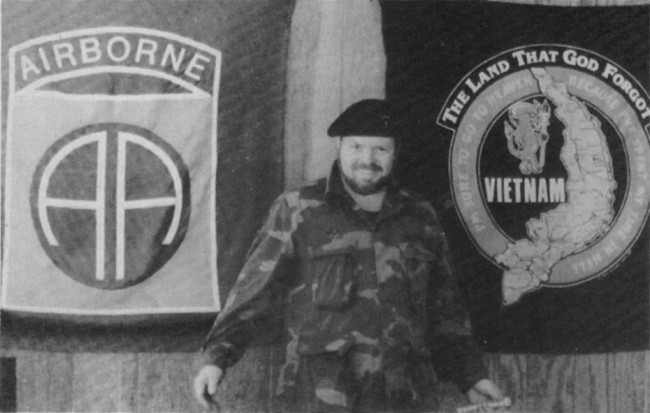 :arry Taylor, of the Games Gang, at Doc James Outdoor Games. Scanned from the February 1988 issue of Action Pursuit Games.