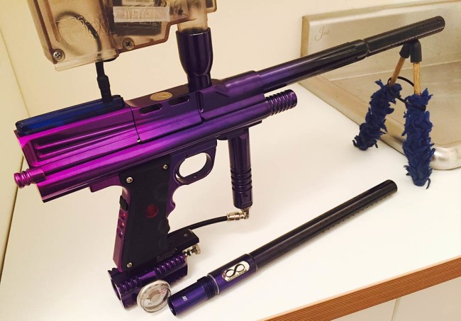 A look at the single trigger with Revy attachment. Photo courtesy Christian Van Horn.